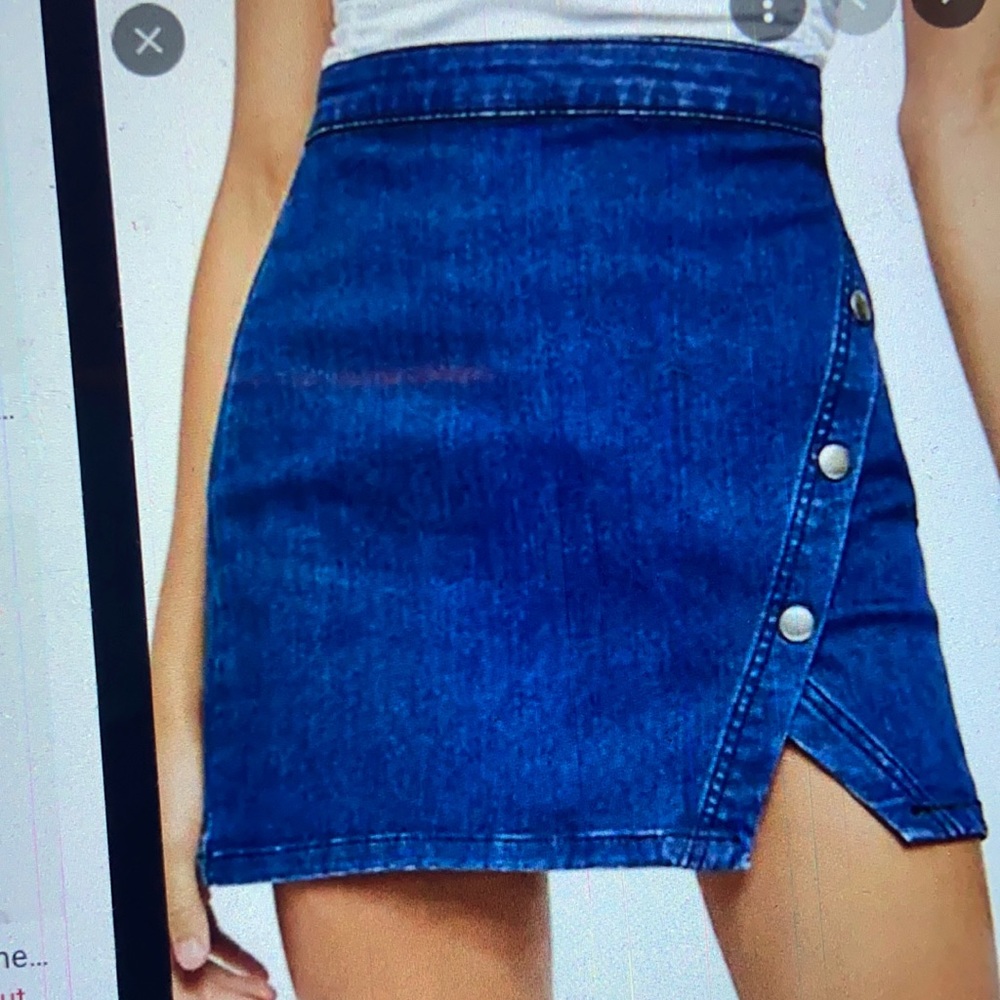 Free People Jeans Skirt